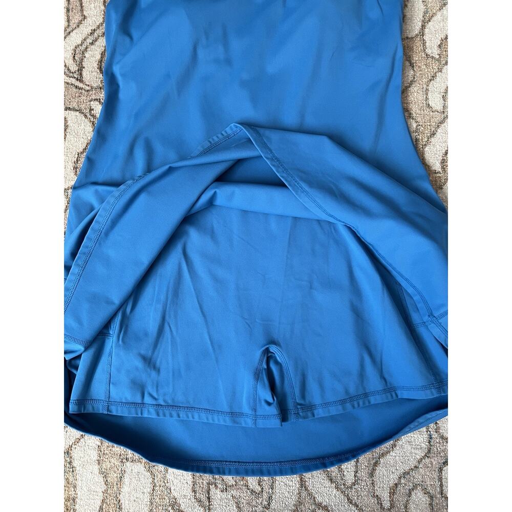 HALARA Gloomy Blue SoftlyZero Plush Backless Active Tennis Golf Skort Dress Sz L - Picture 7 of 12